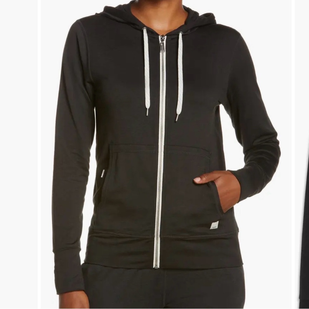 Vuori Halo Performance DreamKnit Full Zip Jacket Black Heather Women’s Small - Picture 6 of 6